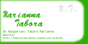 marianna tabora business card